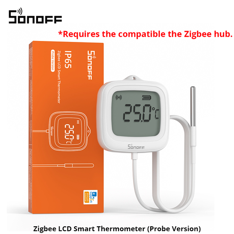 SONOFF SNZB‑02LD Zigbee термометр с выносным зондом