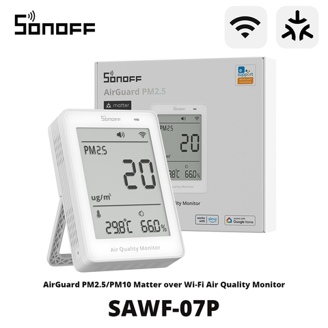 SONOFF AirGuard PM2.5/PM10 монитор качества воздуха