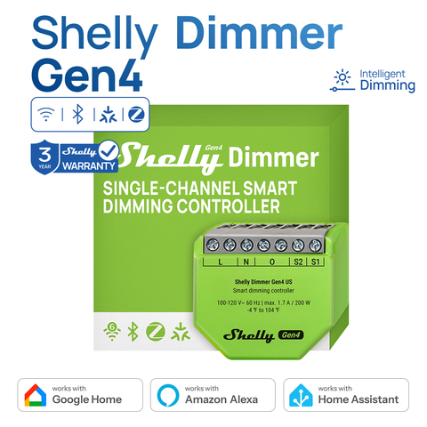 Shelly Dimmer Gen4 Wi‑Fi диммер