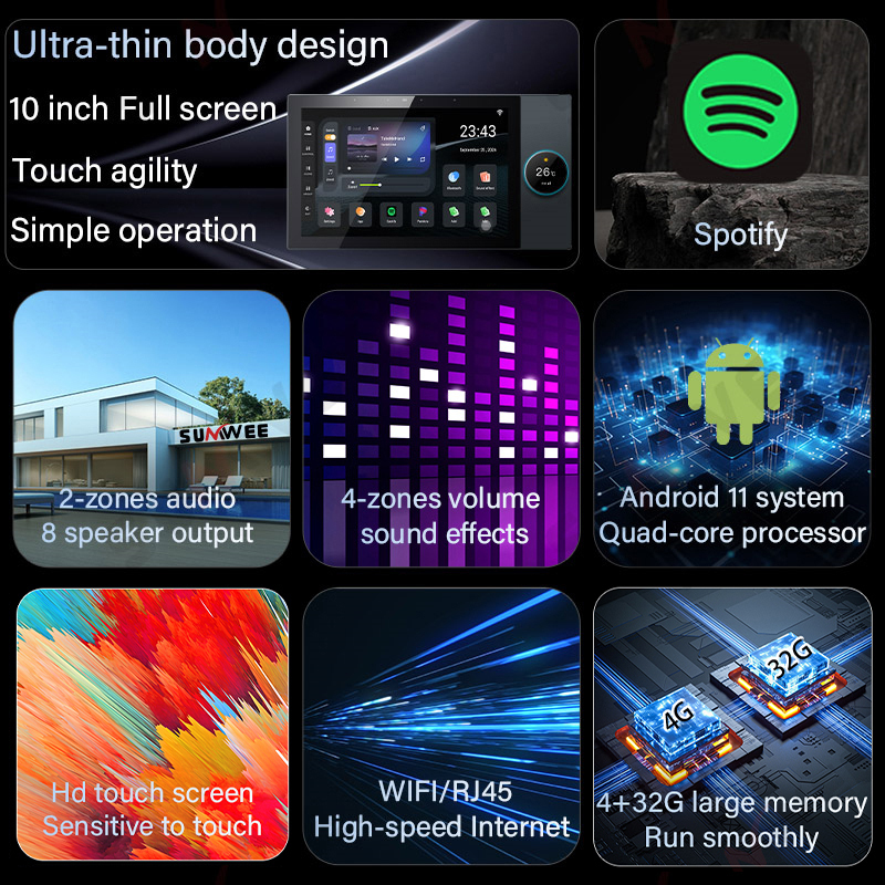 SUMWEE T10Pro Android Zigbee Audio Panel