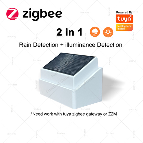 Zigbee датчик дождя и освещённости