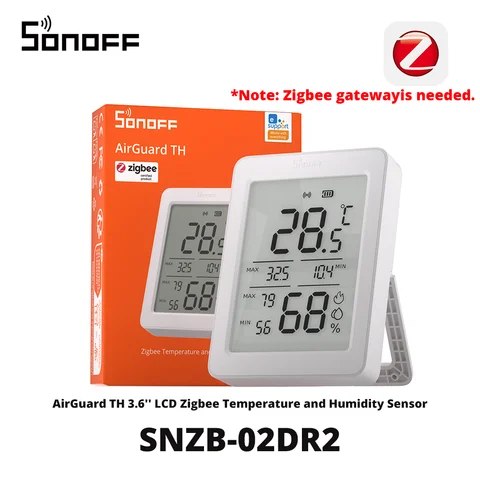 ️ SONOFF SNZB-02DR2 AirGuard TH — аккуратный Zigbee-датчик температуры и влажности для комнат, где…