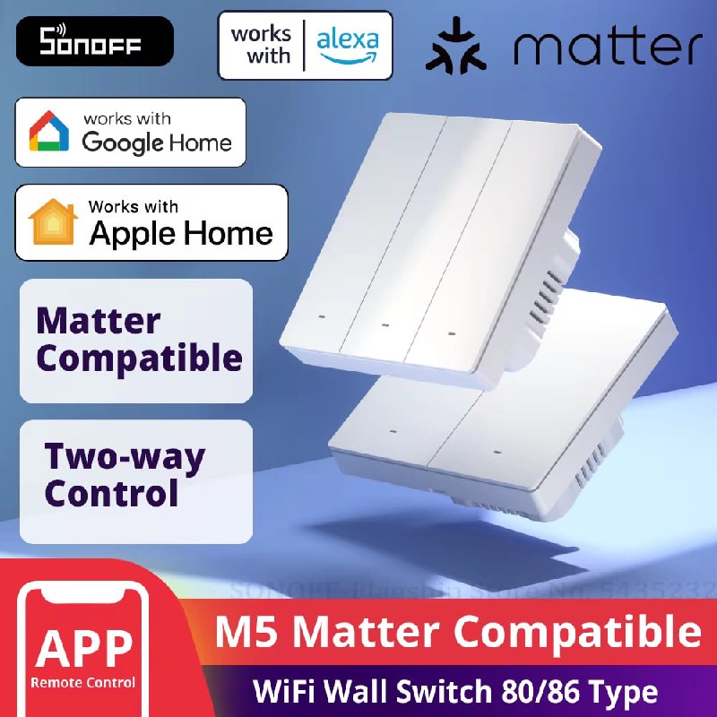 SONOFF M5 Matter - настенный выключатель для тех, кто хочет нормальную физическую кнопку на стене и…