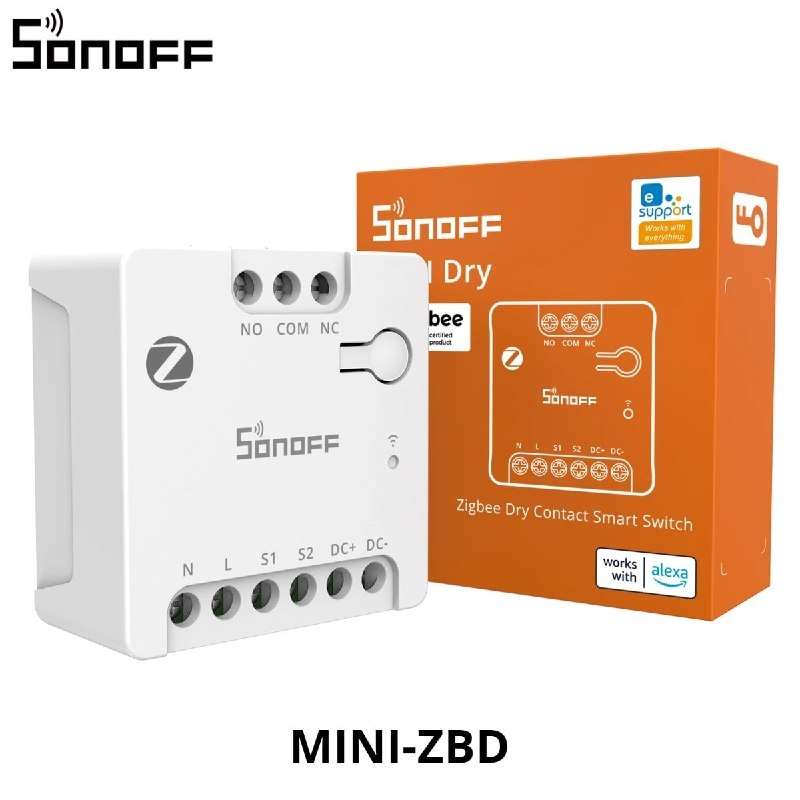 SONOFF MINI-ZBD - Zigbee dry contact switch для тех случаев, когда обычное силовое реле уже не подходит.