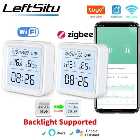 Tuya датчик температуры/влажности: Zigbee или Wi‑Fi — вариант для тех мест, где хочется быстро добавить…